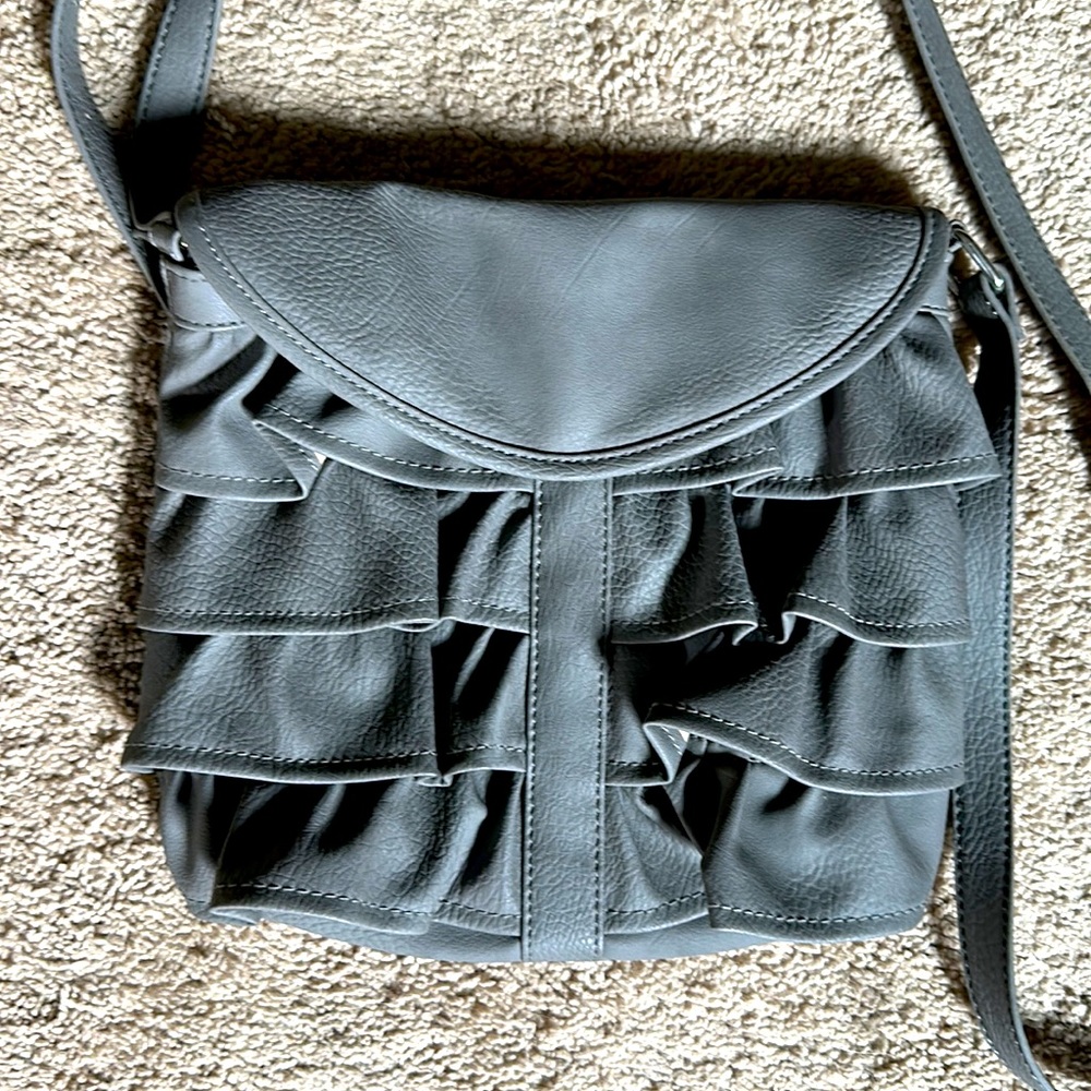 Candies Brand Ruffled Detail Shoulder Bag